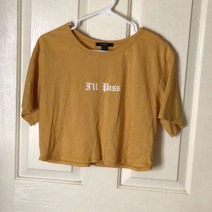 Yellow crop top ❗️FINAL SALE❗️